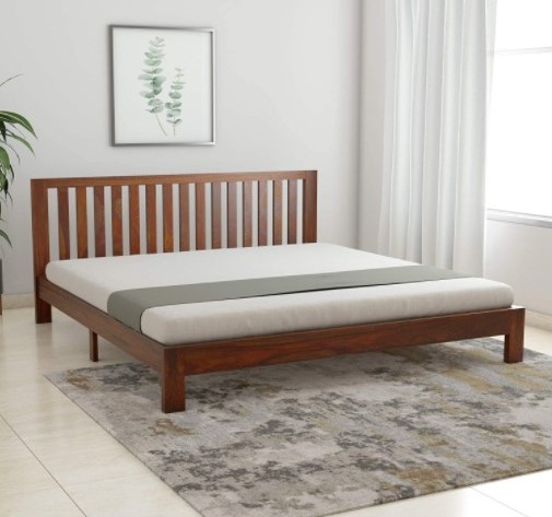 Modern King Size Bed Design Of 2022, Zinus Deluxe Antique Espresso Solid Wood King Platform Bed Frame