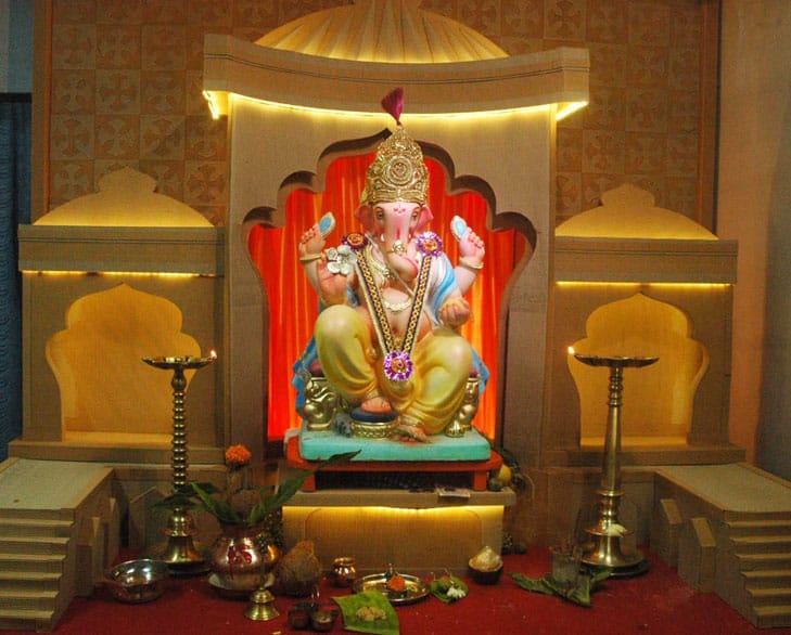 Ganpati Decoration at Home